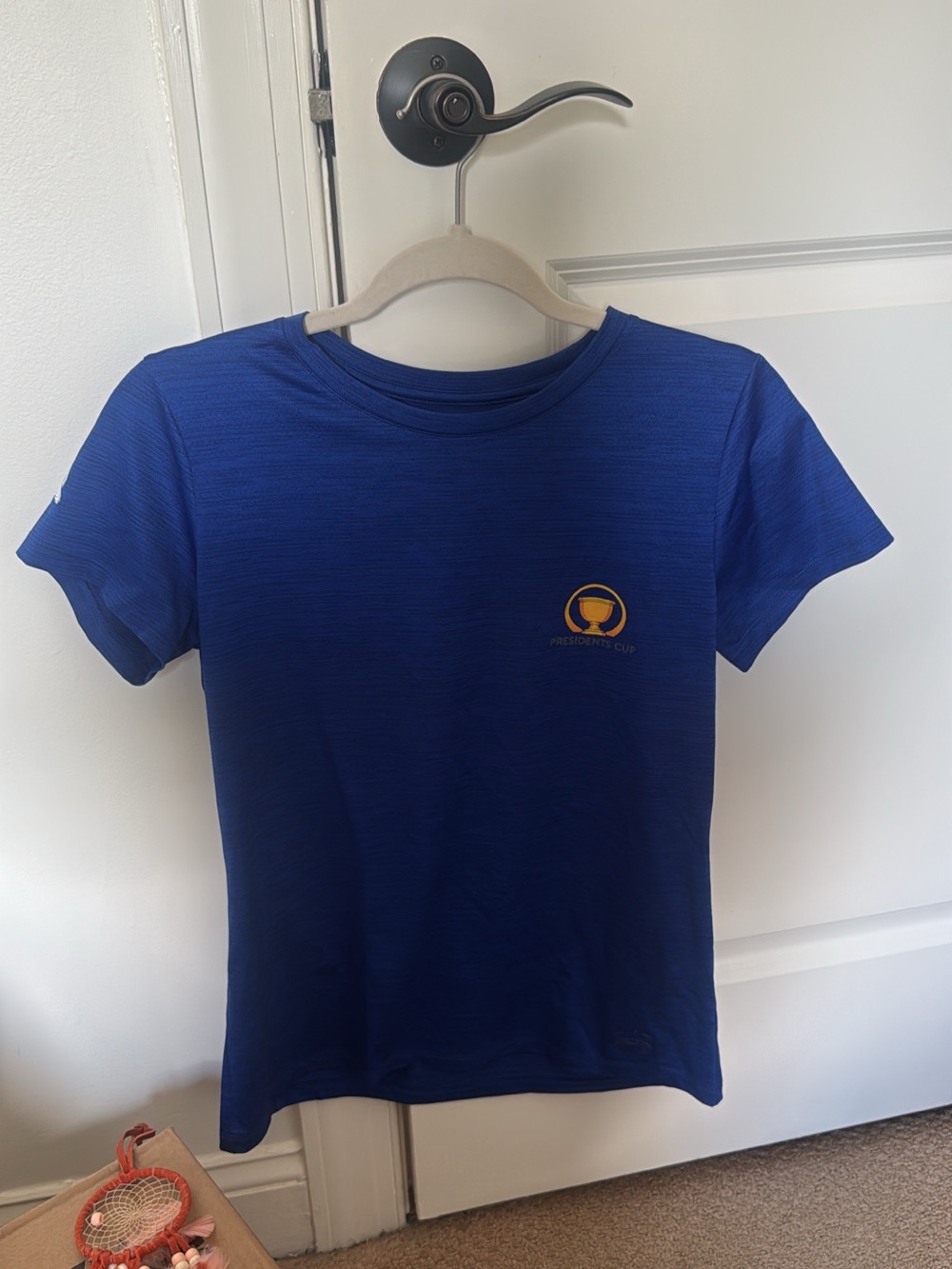 Kids Blue Short Sleeve Tee with Cup Logo